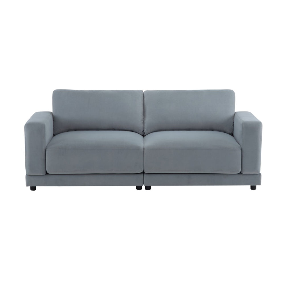 English Elm Package Three Seat Woven Fabric Sofa Scandinavian Minimalist White Living Room Gray N767P240702G