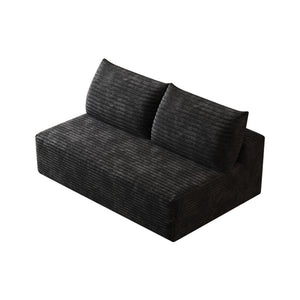 English Elm Cloud Modular Sectional Sofa - Plush Corduroy Upholstery, Deep Seating, No Assembly, Versatile Design W2824P304583