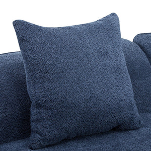 English Elm Christopher Knight Home® - 126" Curved Sectional Sofa – Luxurious Navy Boucle, Modular Design, Plush Foam For Ultimate Comfort N771P247830U_N771P247831U