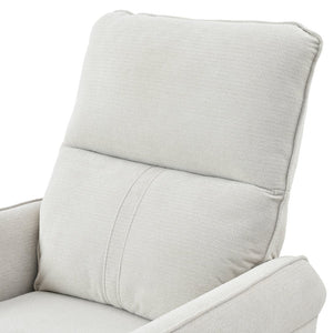 English Elm 270° 270° Power Swivel Recliner Chair with USB Ports, 30° Rocking, 95–150° Recline for Small Spaces Light Gray W1028S00041