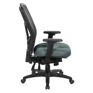 OSP Home Furnishings Progrid® High Back Mesh Office Chair with Lumbar Support and Ergonomic Adjustable Seating 92892-2M