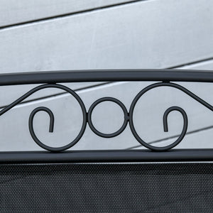 English Elm Outsunny Outdoor Glider Chairs Set With Center Table, Stylish 2-Seat Rocking Swing For Patios & Gardens W2225P174351-GIGA