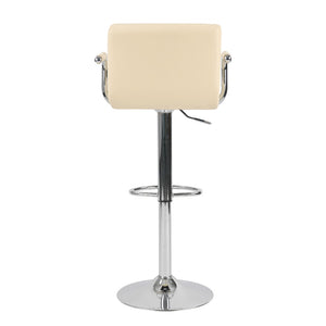 English Elm Hengming Adjustable Trumpet Base Bar Chairs Padded Ergonomic Seating Set of 2 W212P454062