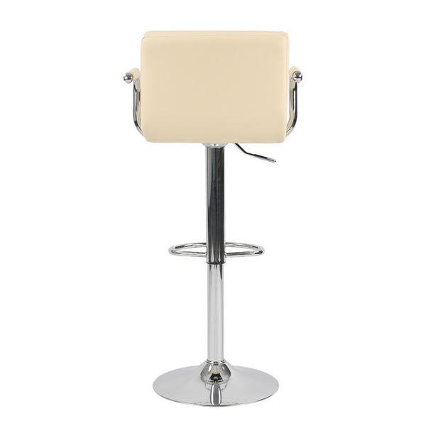 English Elm Hengming Adjustable Trumpet Base Bar Chairs Padded Ergonomic Seating Set of 2 W212P454062