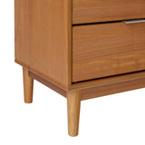 English Elm Walker Edison - Mid-Century Modern 2-Drawer Solid Wood Nightstand – Caramel