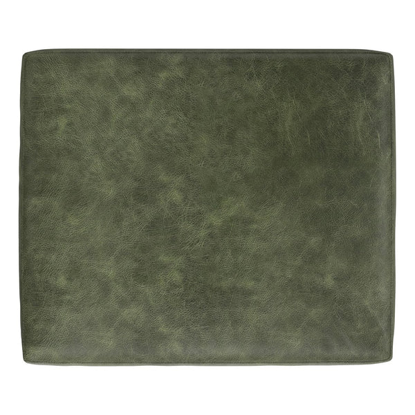 English Elm Morrison Ottoman - Handcrafted Mid-Century Modern Footrest And Extra Seating With Eco-Friendly Leather B136P364276