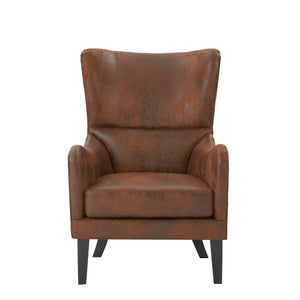 English Elm Christopher Knight Home® - HI-BACK Studded Accent Chair with Foam & Pocket Spring Seat, Birch Legs, Stain-Resistant Polyester Upholstery N760P215153A