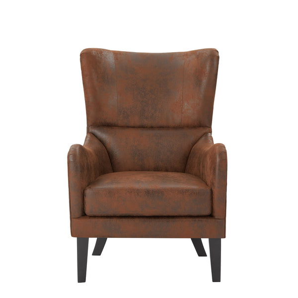 English Elm Christopher Knight Home® - HI-BACK Studded Accent Chair with Foam & Pocket Spring Seat, Birch Legs, Stain-Resistant Polyester Upholstery N760P215153A