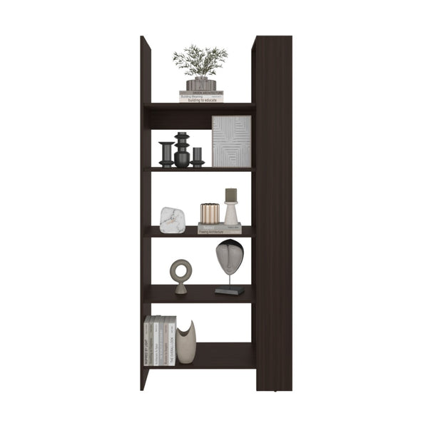 English Elm Hatley Five Shelf Open Bookcase Cognac Manufactured Wood for Living Room Display B092P390624