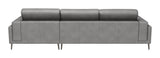 Bliss RAF Chaise Sectional Gray 110372 Zuo Modern