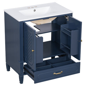 English Elm [video] 60 Inch Dual Sink Bathroom Vanity Set Acacia Wood Vintage Farmhouse Style N759S313313C