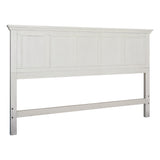 OSP Home Furnishings Farmhouse Basics King Bed Headboard Rustic White