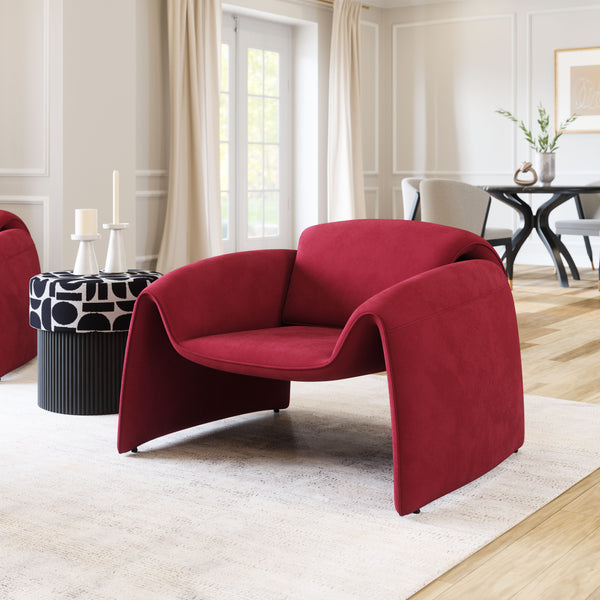 Horten Accent Chair Red 110026 Zuo Modern