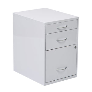 OSP Home Furnishings 22" Pencil, Box, File Cabinet White