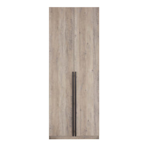 English Elm Lee 32" Rustic Gray Wardrobe Closet – Stylish Space-Saving Design With Soft-Close Doors & Easy Assembly B365S00128