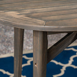 Christopher Knight Home® - Noble House - Stamford Outdoor Rustic Acacia Wood Bar Table with Slat Top