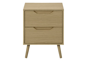 English Elm Accent Side Table Rustic Grey Laminate Compact Storage Cabinet Transitional Bedroom Natural B2710P461709