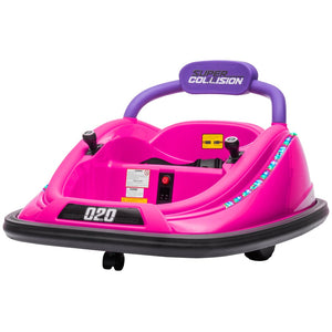 English Elm Aosom 12v Kids Bumper Car Ride on Toy with Dual Joysticks and Parental Remote W2225P249894