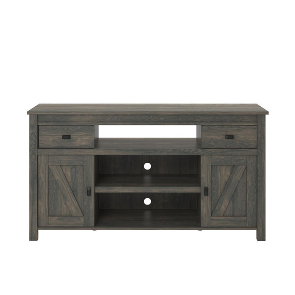 English Elm Farmington Rustic Barn Wood Tv Stand with Sliding Doors and Drawer Storage B2733S00022
