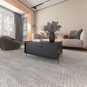 English Elm Wenge Modern Coffee Table With Concealed Storage, Scratch-Resistant Finish For Stylish Living Spaces B062P252207-GIGA