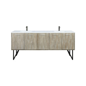 English Elm Rustic Acacia Double Bath Vanity 80" W X 20" D, Durable Cultured Marble Top & Gun Metal Faucet Set B2731P259721-GIGA