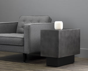 Sunpan Blakely Side Table - Contemporary Rectangular End Table with Bold Design and Artisan Craftsmanship Gunmetal