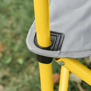 English Elm Outsunny Oversized Loveseat Camping Chair For Two, Portable Folding Chair With Cup Holders & Storage W2225P217041-GIGA