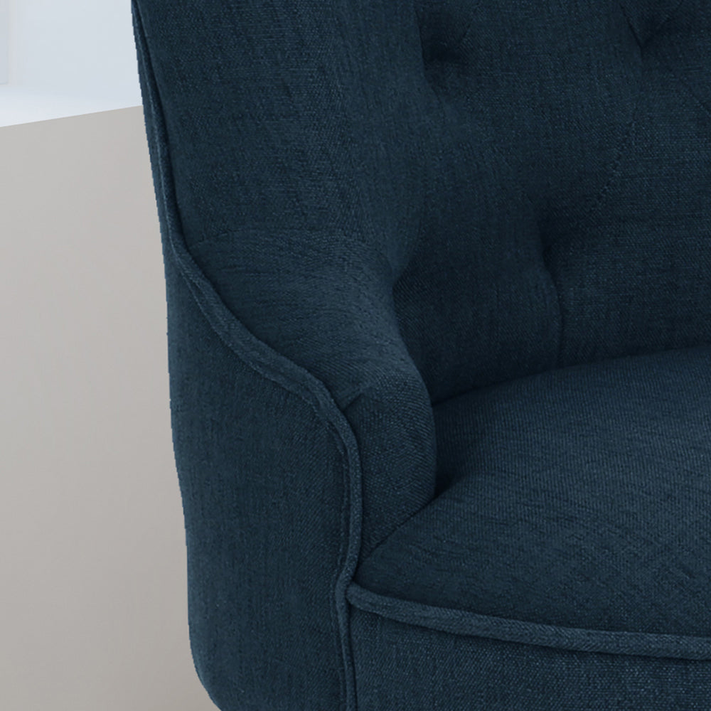 English Elm Christopher Knight Home® - OFFICE Chair with Premium Fabric Upholstery and Ergonomic Support for Durable, Customizable Comfort Navy Blue 61657.00CNBL