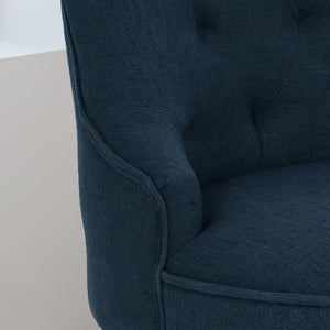 English Elm Christopher Knight Home® - OFFICE Chair with Premium Fabric Upholstery and Ergonomic Support for Durable, Customizable Comfort Navy Blue 61657.00CNBL