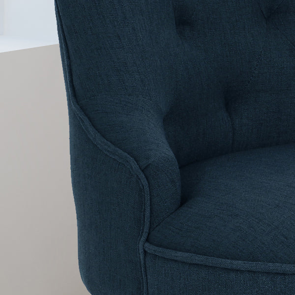 English Elm Christopher Knight Home® - OFFICE Chair with Premium Fabric Upholstery and Ergonomic Support for Durable, Customizable Comfort Navy Blue 61657.00CNBL