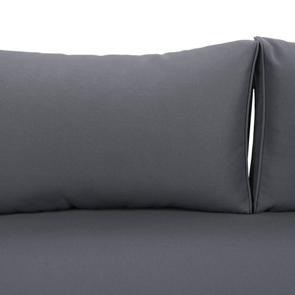 English Elm Christopher Knight Home® - Claremont 3-Seater Daybed – Elegant Grey Wood Frame With Water-Resistant Cushions For Comfort N770P205537D