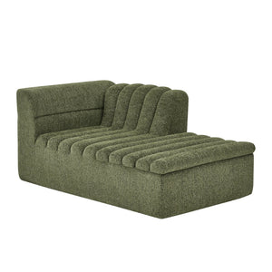 English Elm 106" Modular L-shaped Sectional Chenille Sofa Sculptural Low Profile Living Room Couch Green W1413S00126