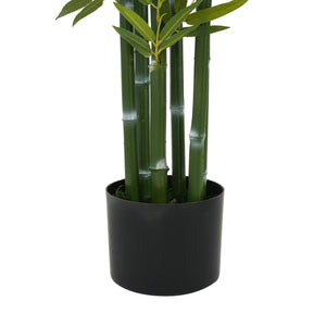 English Elm Christopher Knight Home® - 72" Artificial Bamboo Set of 2 in Black Plastic Pots — Lifelike Polyester PE Leaves, Pre-Potted, No Assembly, Easy Care, Ideal Home & Office Décor (71" x 10.5") N772P286759G