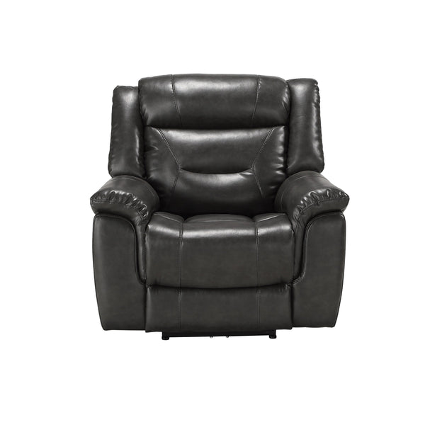 English Elm Grey Power Recliner With Usb Port - Modern Comfort, Stylish Design, Effortless Motion & Durable Support B062P215441