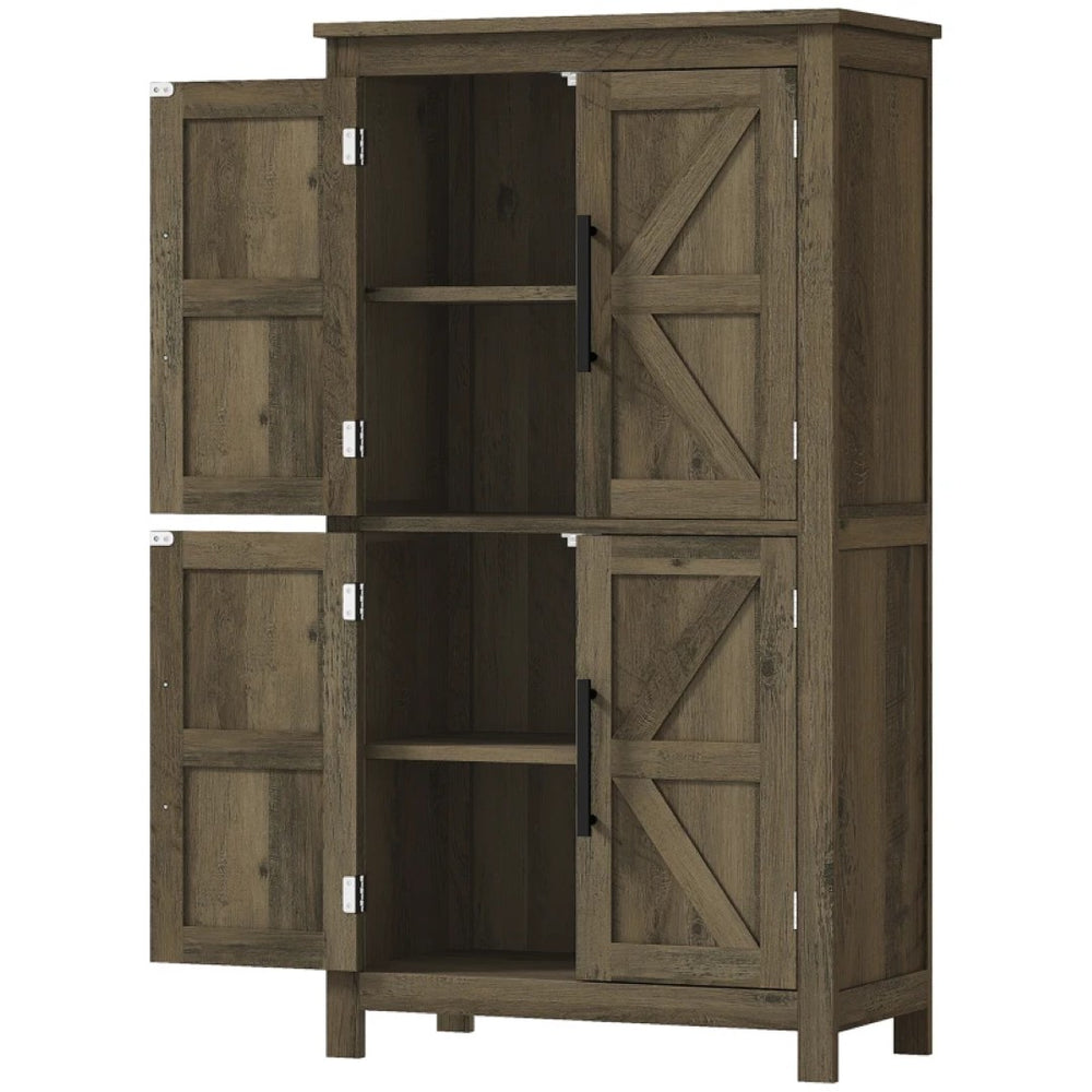 English Elm Foyer Beadboard Floor Cabinet with Drawers White Farmhouse Storage for Entryway Bath T3971P469393