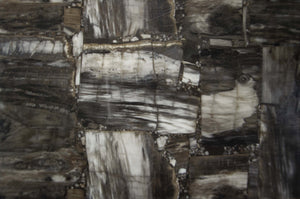 English Elm Dining Table with Faux Marble Top and Espresso Trim, 60" Rectangular Storage Base for Modern Eats Brown 43 L x 7 W x 63 H B011130015