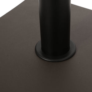 English Elm Christopher Knight Home® - UM-HOLDER Square 55 lbs Brown Concrete Base - Heavy-Duty 24x22x4 in Patio Umbrella Stand, Stable & Durable 54755.00BRN