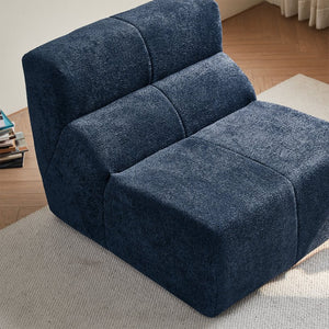 English Elm Luxury Cloud-Soft Velvet Single Sofa Chair — Compressed Foam Comfort, Plush Velvet, Space-Saving Design for Homes W1765P352030