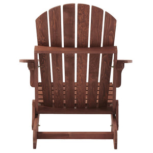 English Elm Oversize Hemlock Wood Folding Adirondack Chair Foldable Patio Seat for Outdoor Decks D720094424