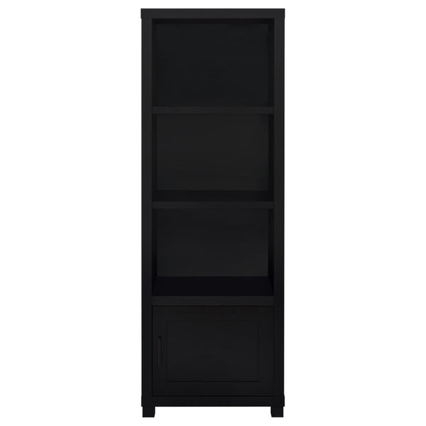 English Elm Arnaud Matte Black 3 Piece Entertainment Center with Media Towers for Living Room B062S01737