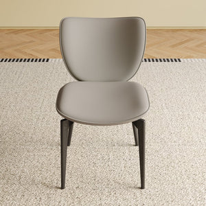 English Elm 59" Round Sintered Stone Dining Table Set With 8 Gray Chairs - Modern Luxury, Scratch & Heat Resistant! W2700S00058