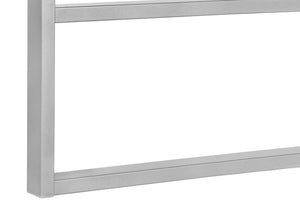 English Elm Computer Desk - Sleek White Laminate With Grey Metal Frame, Perfect For Home Office & Small Spaces B2710P219885