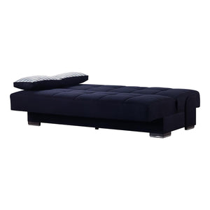 English Elm PrimeNest Sovo Collection Upholstered Convertible Sofabed with Storage and Click-Click Sleeper Mechanism Black B030P286571