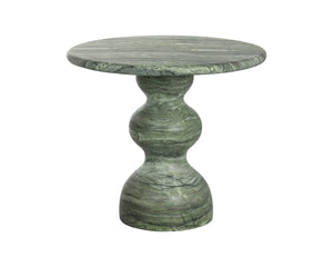 Sunpan RAUL Bistro Table - Elegant Marble-Look Design in Sage - Perfect for Small Spaces & Dining Nooks 112721