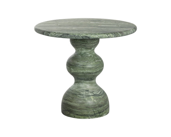 Sunpan RAUL Bistro Table - Elegant Marble-Look Design in Sage - Perfect for Small Spaces & Dining Nooks 112721