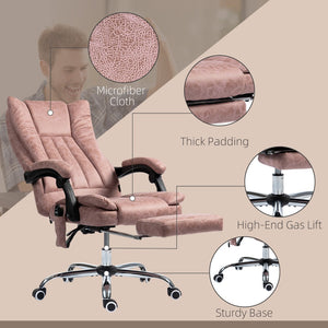 English Elm Office Chair Retro Low Back Microfiber Seating with Tilt and Pneumatic Height Adjust T3971P407994