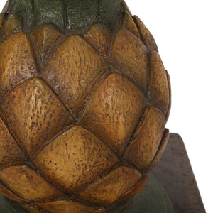English Elm Christopher Knight Home® - PINEAPPLE Concrete Umbrella Base in Sunny Yellow — Heavy 21.75" x 17.5" Decorative Outdoor Stand 67768.00YLW