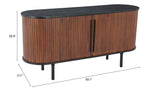 Koriana Sideboard Black & Walnut 110296 Zuo Modern