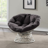 OSP Home Furnishings Papasan Chair Grey