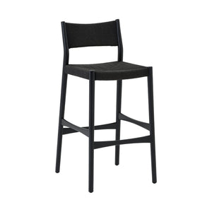 English Elm Erie Woven Paper Cord Rubberwood Counter Stool for Kitchen Island or Home Bar B2736P464816